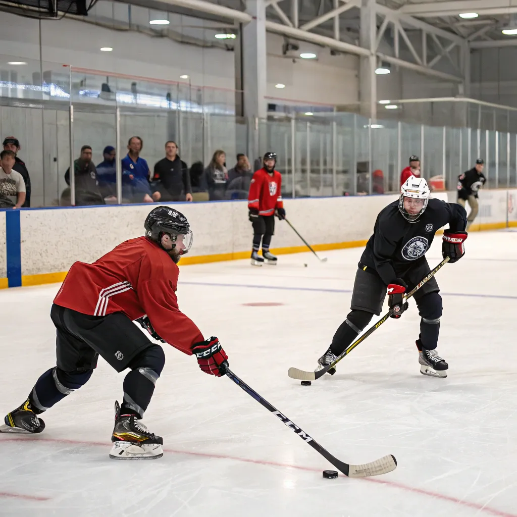 Hockey training session